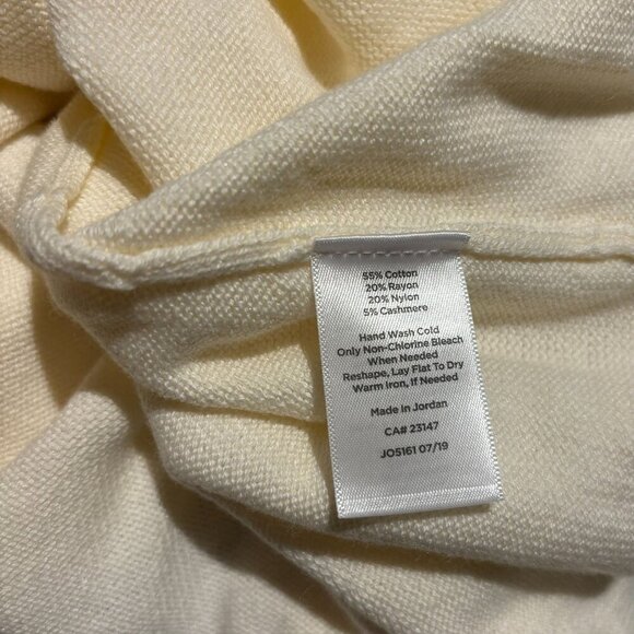 Talbots Petite Women's Ivory Long Sleeve Sweater Size XLP - Picture 4 of 4